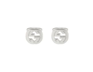 Cufflinks With Interlocking G In Sterling Silver
