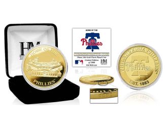 Philadelphia Phillies "Stadium" Gold Mint Coin