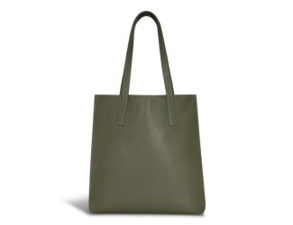 Onyx Leather Vertical Tote Size 16"x14"