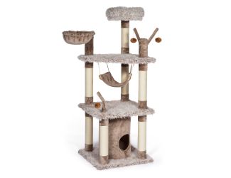 Kitty Power Siberian Mountain Plush Cat Tower