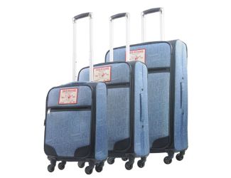 Soft Sided Spinner Luggage Set Size 3 Pieces
