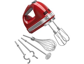 9-Speed Hand Mixer with Turbo Beater II Accessories in Empire Red