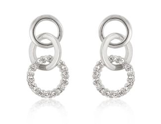 Infinity CZ Earring Set