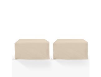 2Pc Outdoor Loveseat Furniture Cover Set