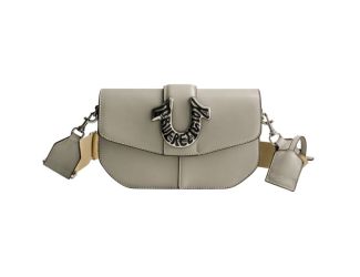 Shoulder Bag with Signature Logo Accent