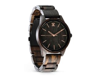 Chocolate Rose  Dark Sandalwood & Rose Gold Watch Wooden Watch