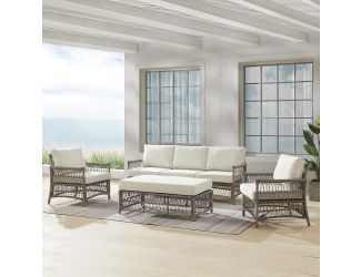 Thatcher 4Pc Outdoor Wicker Sofa Set