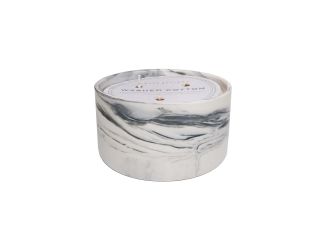 Washed Cotton Marble Candle