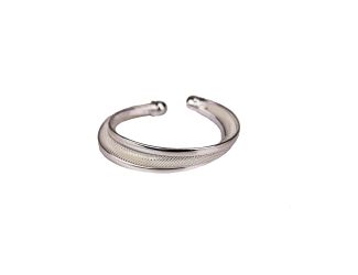 Twisting Clear Crystal Bangle Bracelet
