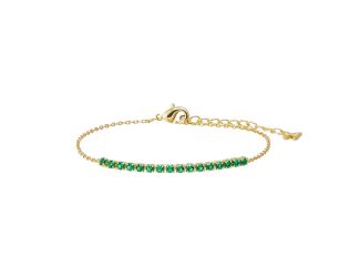 Colored Four Prong Half Tennis Bracelet