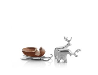 Min/Sleigh w/ Reindeer 3 Pc Se