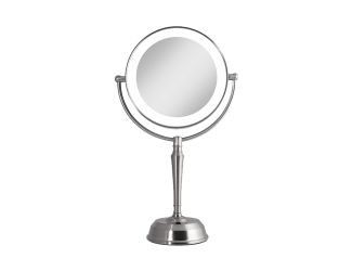 LED Lighted Vanity Mirror with Rechargeable Battery & USB Port 10X/1X
