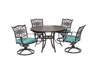 Traditions 5-Piece Dining Set with Four Swivel Rockers