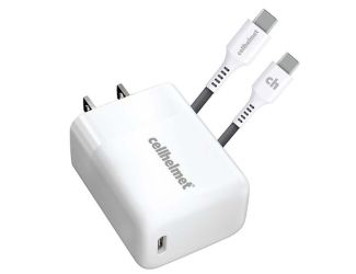 CellHelmet - 25W PD Wall Plug with 3' Round Type-C to C Cable