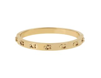 Signature C Gold-Tone Bangle Bracelet