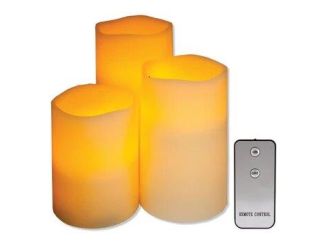 Flameless Vanilla Candles with Remote Control