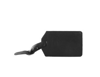 Leather Luggage Tag, Black