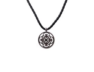 Baroque Knot Pewter Necklace