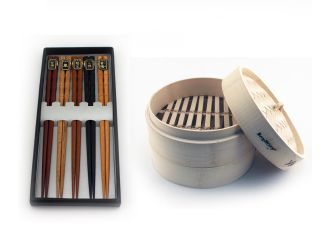 11-Piece Bamboo Steamer Set