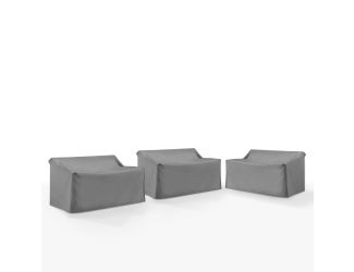3Pc Outdoor Sectional Furniture Cover Set