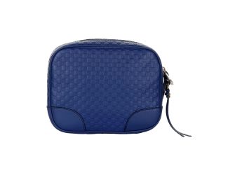 Gucci Bree Microguccissima Caspian Blue Leather Crossbody Bag