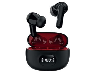 Dual-Mic True Wireless Noise Cancelling Earbuds Black