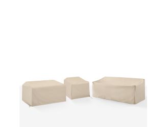 3Pc Outdoor Sectional Furniture Cover Set