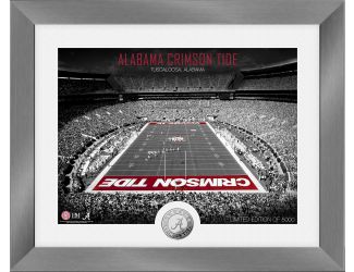 University of Alabama Crimson Tide Art Deco Stadium Silver Coin Photo Mint