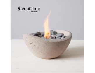 TerraFlame Wave Fire Bowl - StoneCast Sand