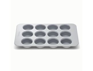 12 Cup Nonstick Ceramic Muffin Pan Gray