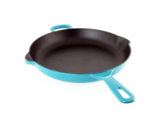 10" Round Cast Iron Skillet Marigold