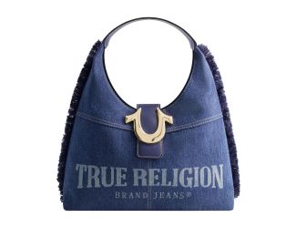 Frayed Denim Hobo Size 15"x14"x5"