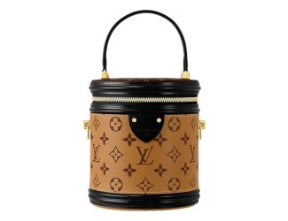 Louis Vuitton Cannes Reverse Monogram Black and Brown Bucket Bag
