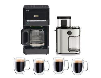 Brewsense 12-Cup Drip Coffee Maker & Accessories Package