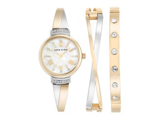 Women's Two-toned Bracelet Watch Set