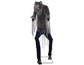 7-Ft. Tall Motion-Activated Towering Werewolf by SVI, Premium Halloween Animatronic, Plug-In