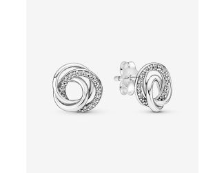 Family Always Encircled Stud Earrings