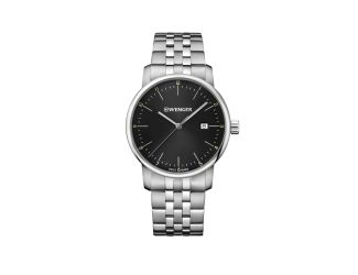 Urban Classic Large Black Dial Stainless Steel Bracelet