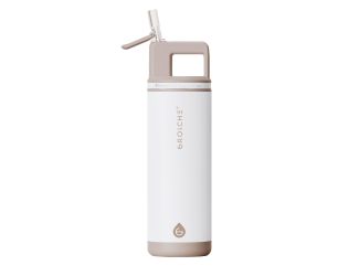 Alpine Flip N' Sip 20 oz. Insulated Water Bottle, Cream White