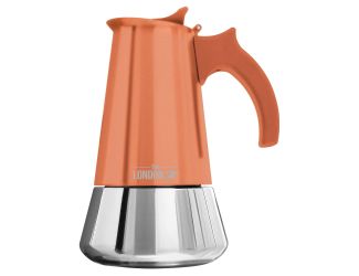 London Sip - Stainless Steel Espresso Maker 10-cup, Copper