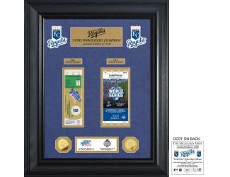 Kansas City Royals World Series Deluxe Gold Coin & Ticket Collection