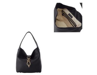 Pebble Grain Small Logo Lock Sac