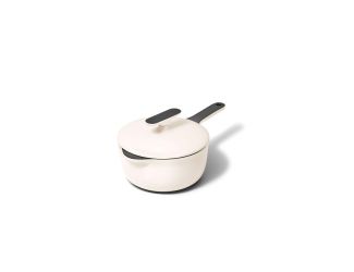 1.8qt Enameled Cast Iron Mini Sauce Pan w/ Lid Cream