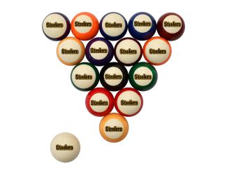 Pittsburgh Steelers Retro Billiard Ball Set