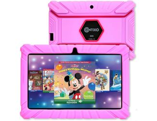 Contixo 7" Kids Tablet, Android 11 Go OS, 2GB+32GB Disney-Pink