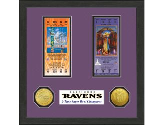 Baltimore Ravens Super Bowl Championship Ticket Collection