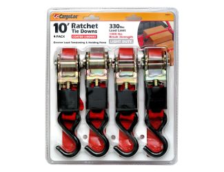 CargoLoc 4-Piece Ratchet Tie Downs