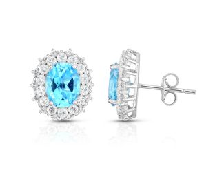Blue Topaz Earrings