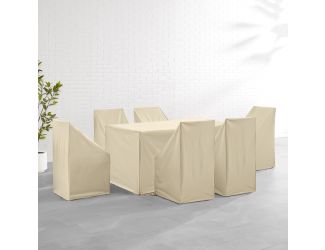 7Pc Outdoor Dining Furniture Cover Set
