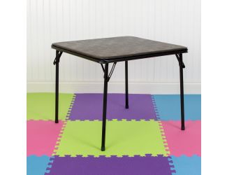 Kids Black Folding Game and Activity Table - Toddler Table for Daycare Center